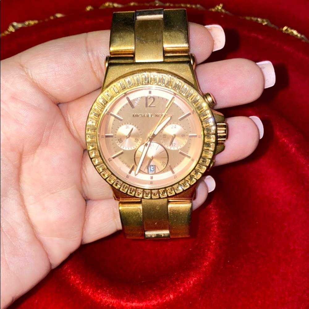 Rose gold Michael kors watch